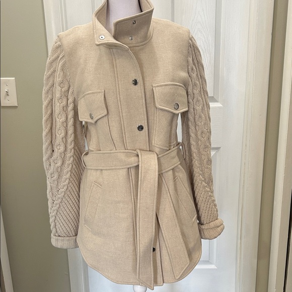 Veronica Beard Jett belted jacket Coat M NICE!!! - Picture 5 of 13